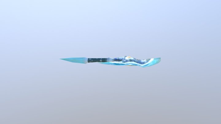 Winter Princess' Axe 3D Model