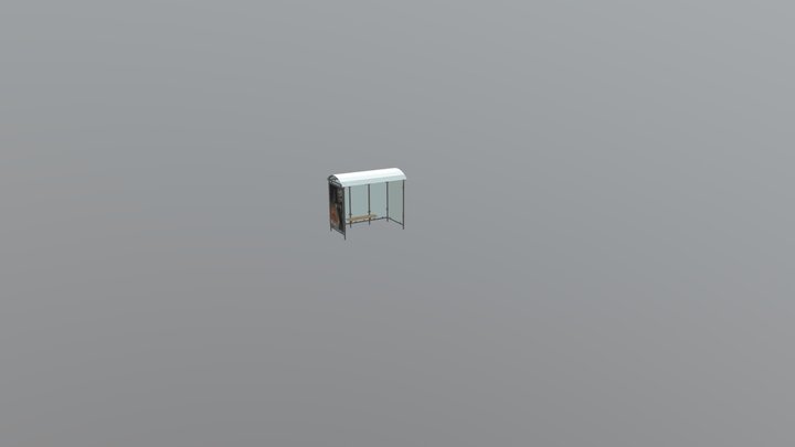 Army Point Pick Bus stop 3D Model