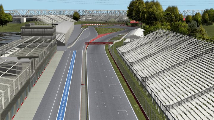 Circuit Gilles Villeneuve Montreal 2019 layout – Modello 3D gratuito STL