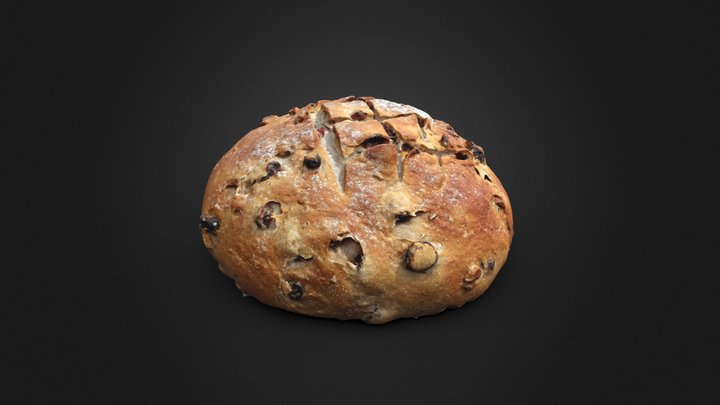 Round bread 3D Model