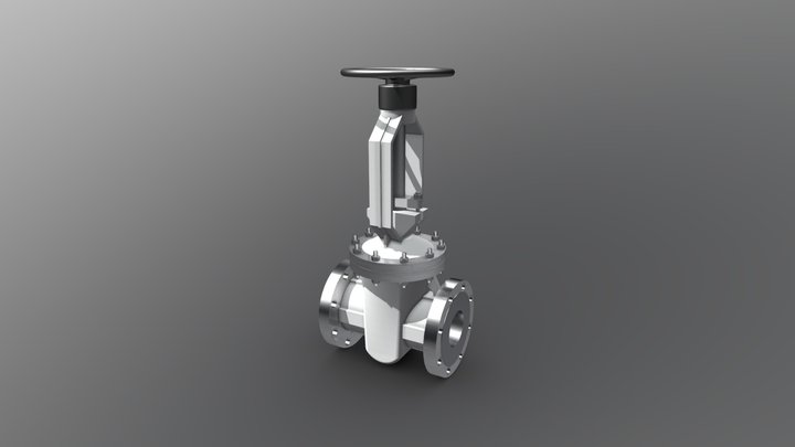 Gate Valve 3D Model