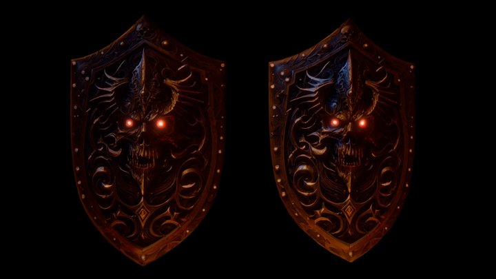 Demon Shield 3D Model