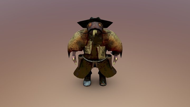 PSX Cultist 3D Model