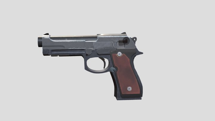 Пистолет Беретта 3D Model