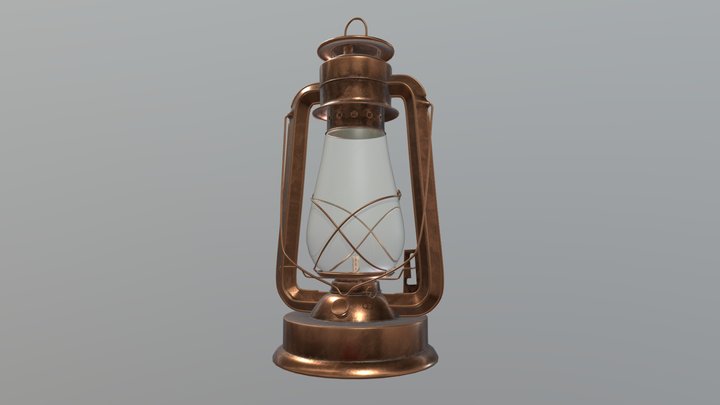 Brass Lantern 3D Model