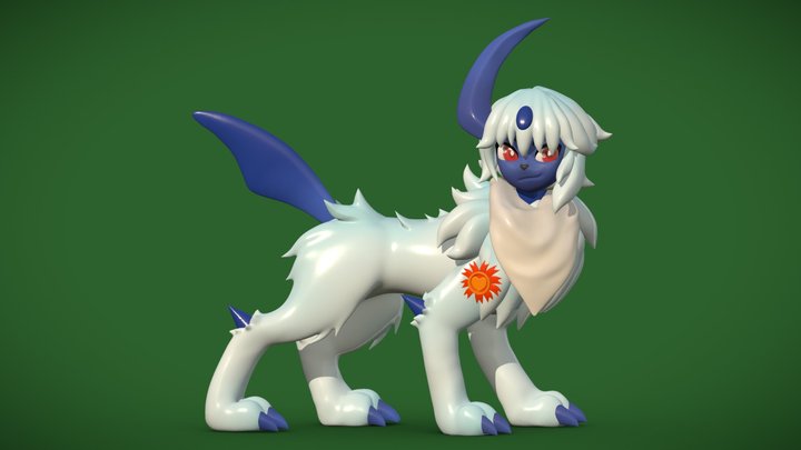 Tracker the Absol 3D Model