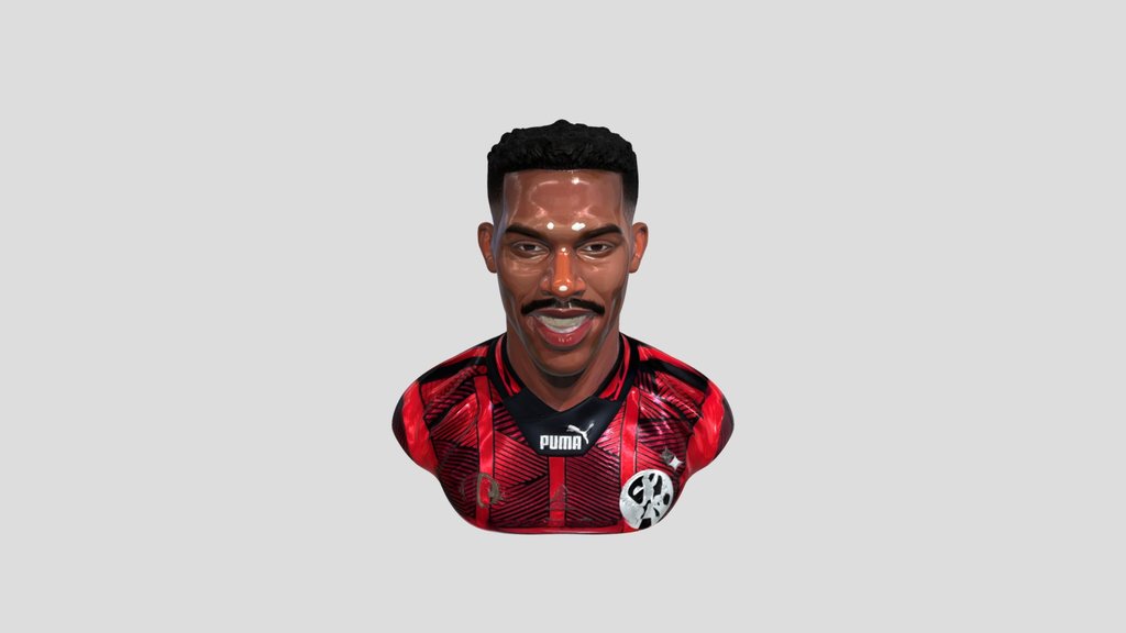 Smiling Striker in Red