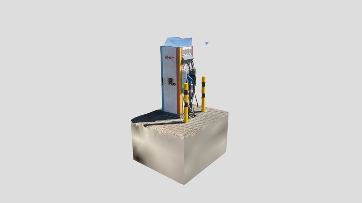 E-Charging Station in Germany 3D Model