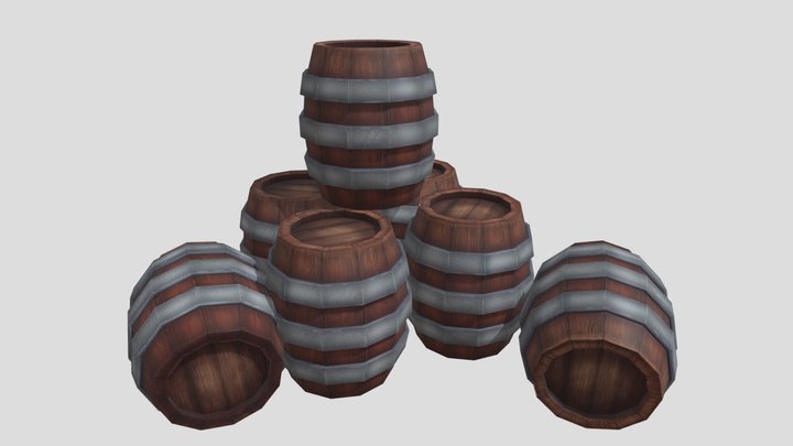 Barrel Finished 3D Model
