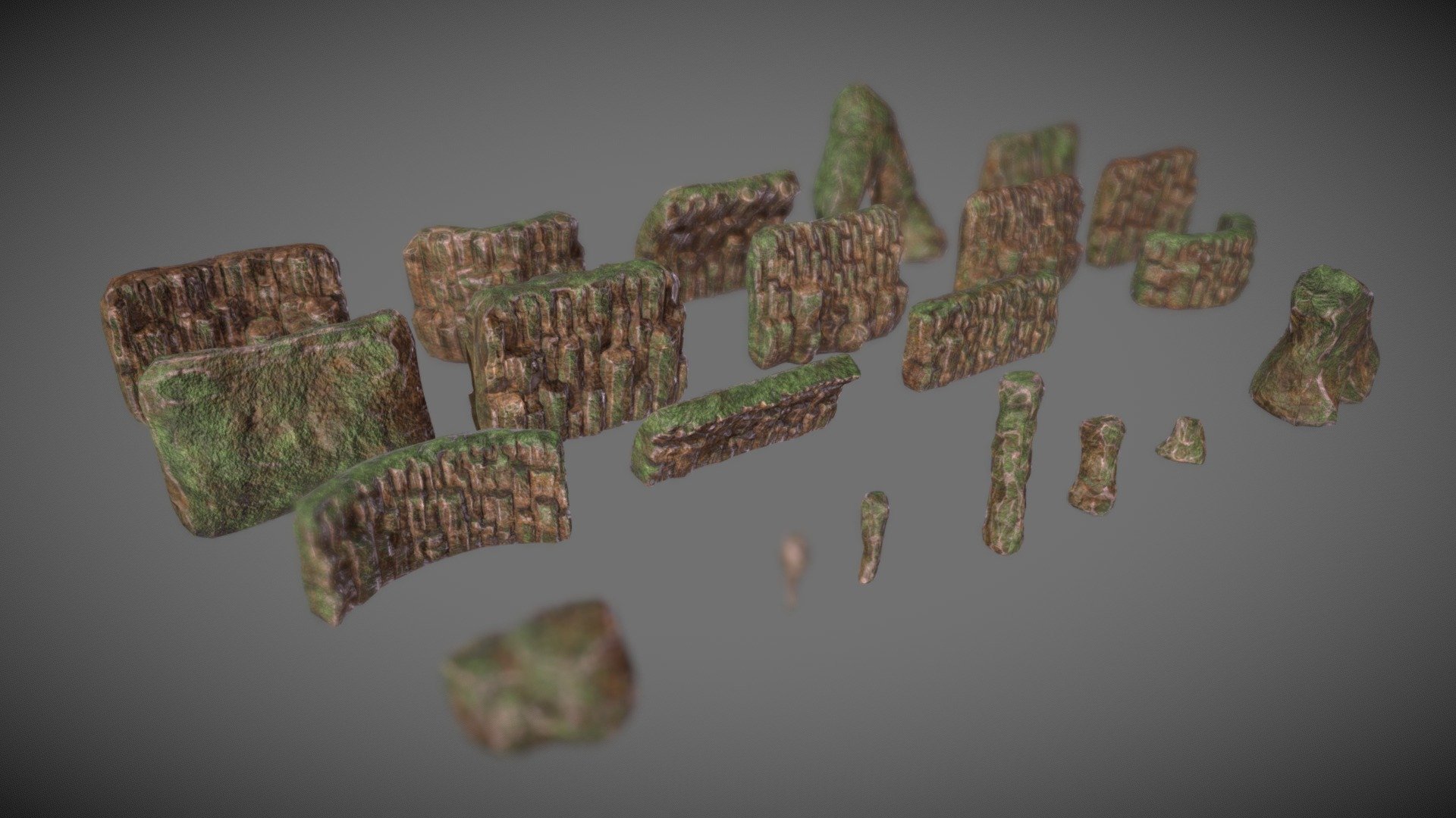 Projet Aaron - Rock Wall collection — Sketchfab embed 3D viewer