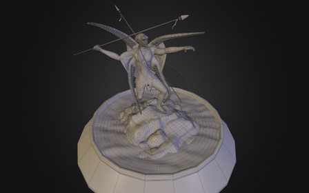 Octopus Warrior Base-Mesh 3D Model