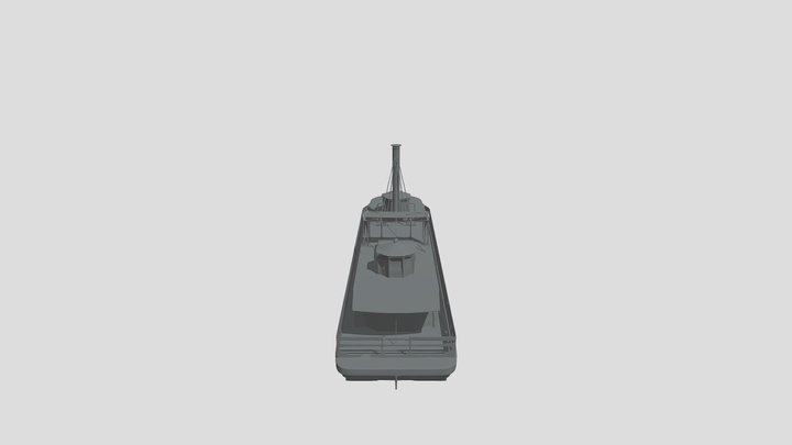 Barco de vapor 3D Model