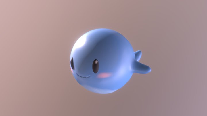 Tiny Whale 3D Model