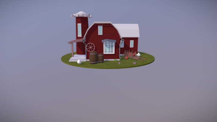 Red House 3D Model