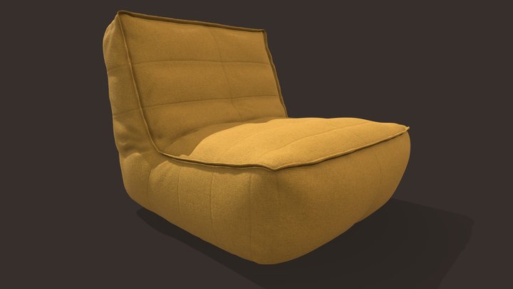 Bean bag chair 002 3D Model