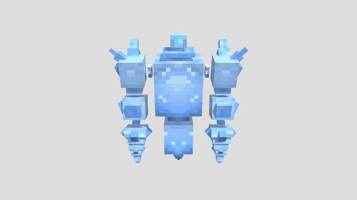 Ice Golem 3D Model