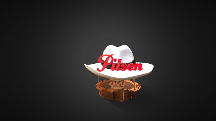 Cerveza-pilsen-stand 3D Model