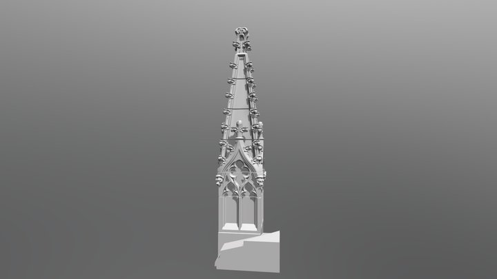 Wrexham Tower Finial Reconstruction - Final 3D Model