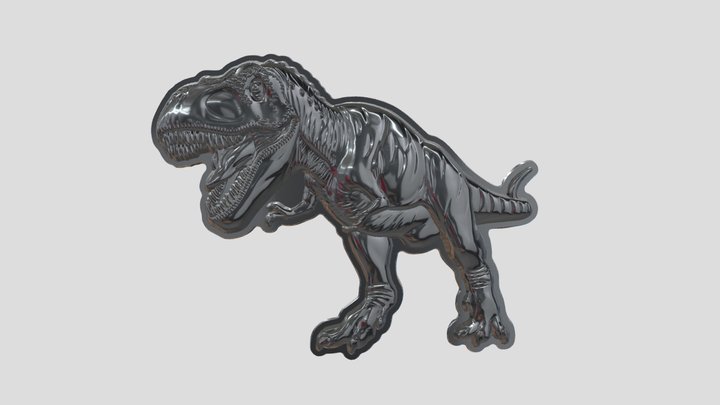 Pin and Badge-50 3D Model