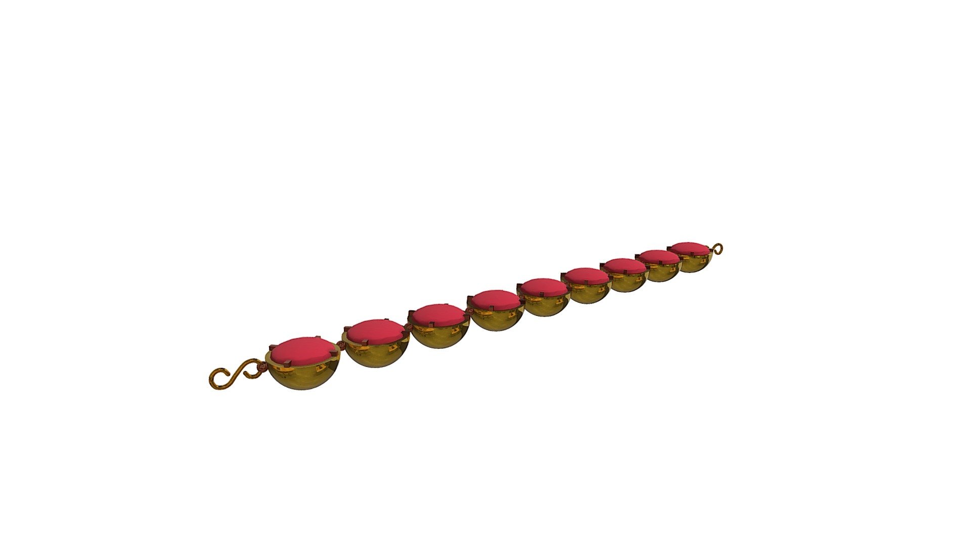 Olivia Burton Braccialetto a Catena da Donna Collezione 3D BEE in Oro Rosa con un Charm - OBJ16AMB43