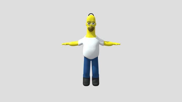 Homer Simpson 3D Model