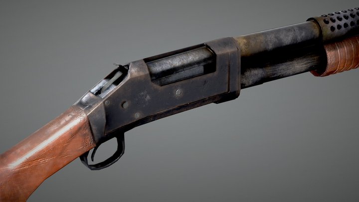 Winchester 1897 "Trench Gun" 3D Model