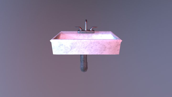 Sink low poly 3D Model