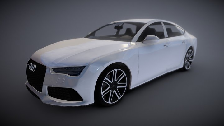 LowPoly Audi-rs7 3D Model