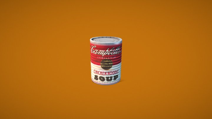 Campbell's Soup Can 3D Model