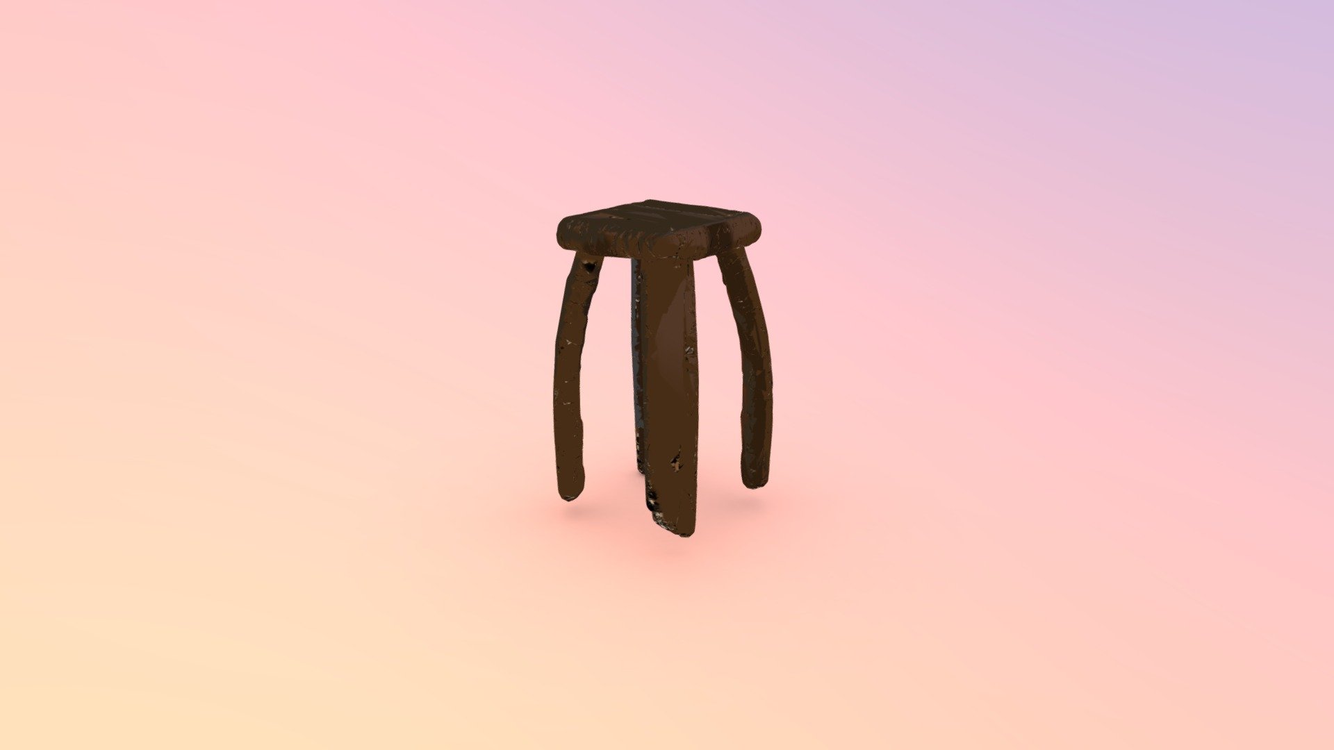 Wood Stool