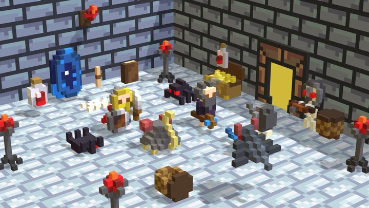 Dungeon Asset Pack 3D Model