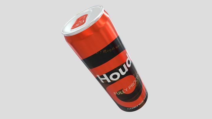 Procedural energy drink 3D Model