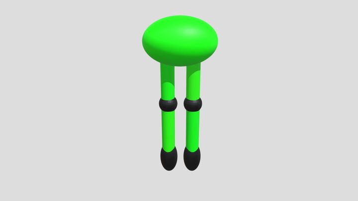 Warning Bot 231 (already has bones) 3D Model