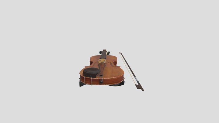 Violin music Instrument 3D Model