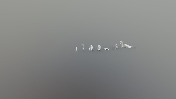 [HW XYZ School] Бл окинг 3D Model
