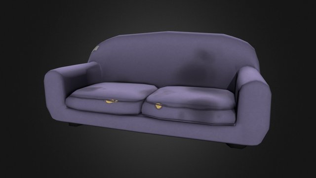 Old Couch 3D Model