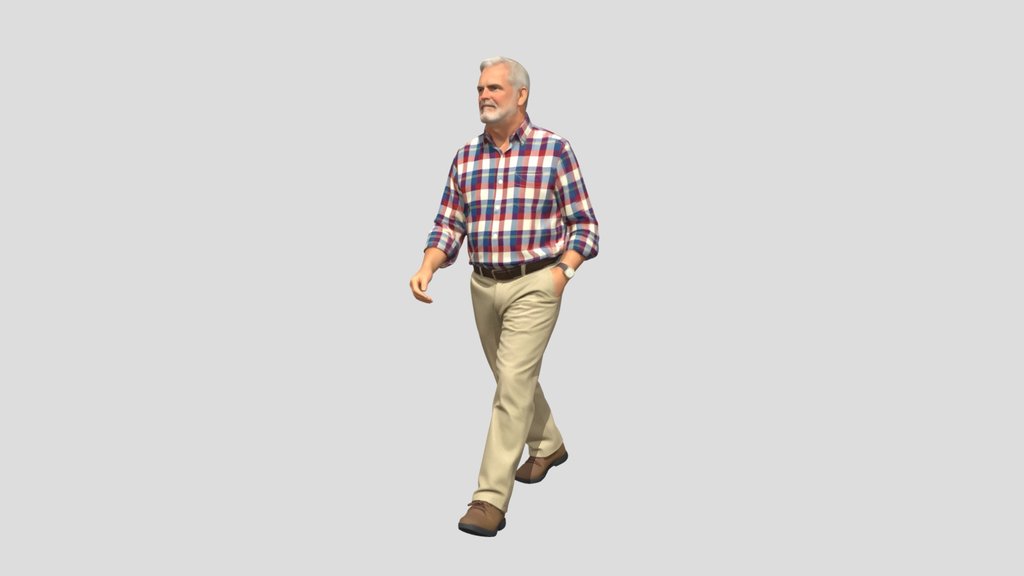 Plaid-Clad Gentleman