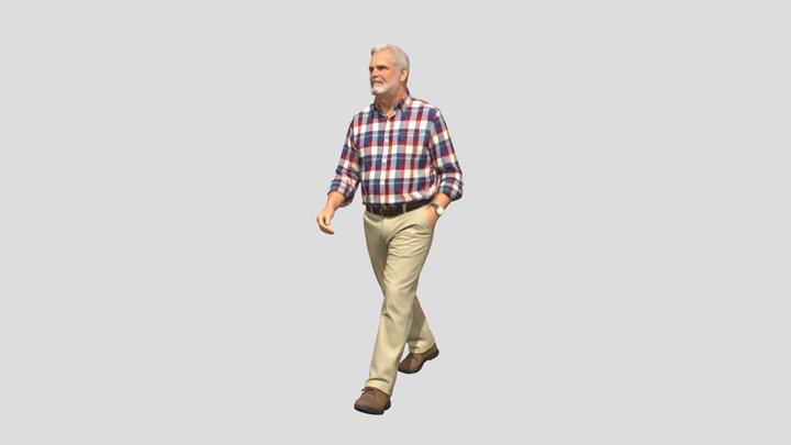 Plaid-Clad Gentleman – Kostenloses 3D-Modell STL