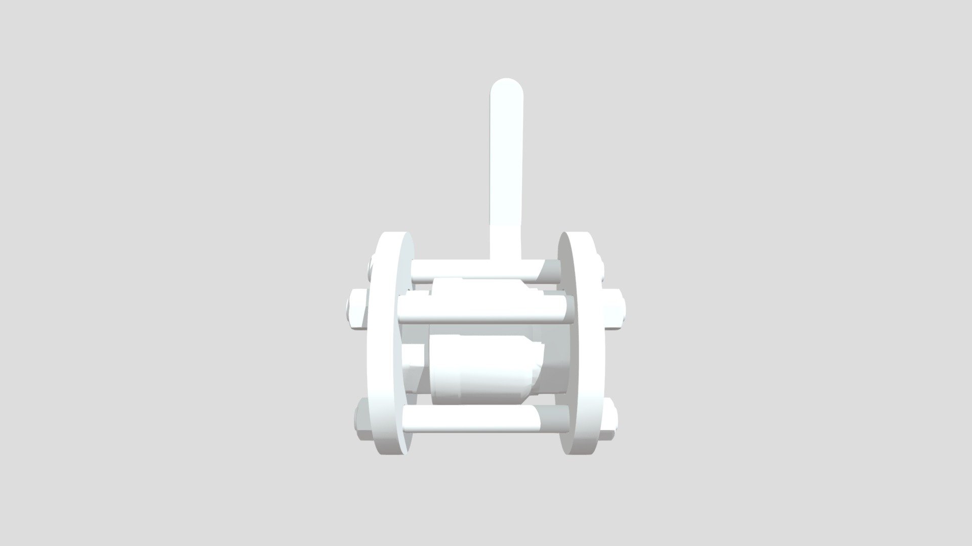 Кран шаровый фланцевый Ду50 - 3D model by PNSK [588cf50] - Sketchfab