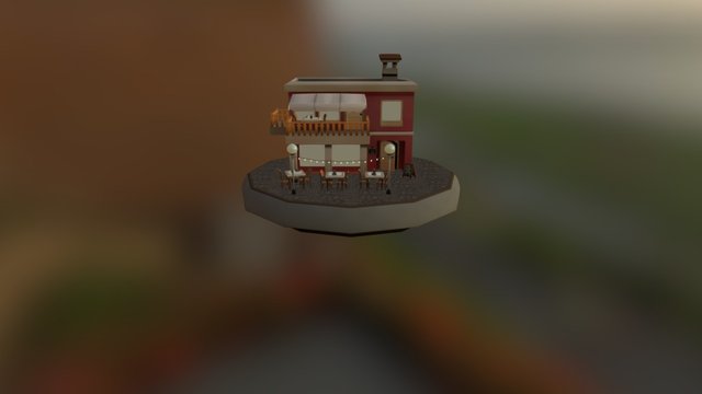 Cafe 3D Model