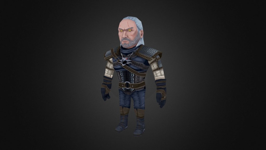 The Witcher 3 - Geralt of Rivia Texture Practice - 3D model by Clément ...