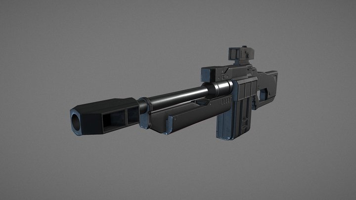 Heavy rifle 3D Model