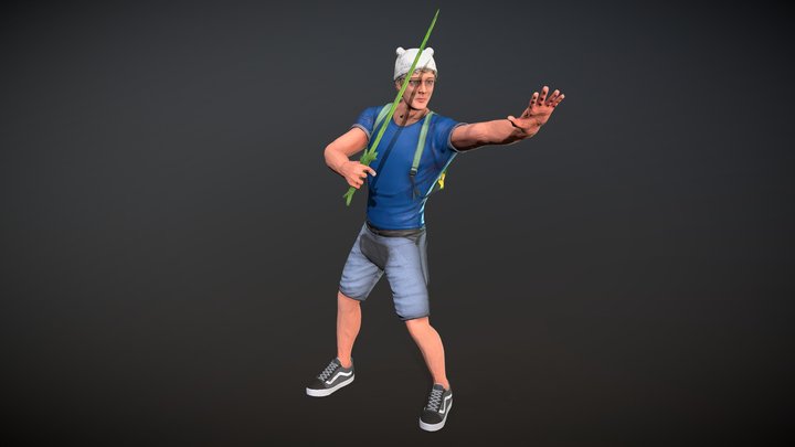 Adventure Time - Finn Mertens 3D Model