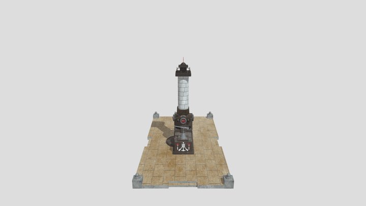 Памятник Погибшим Морякам г. Астрахань 3D Model