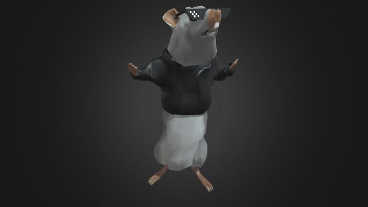 Milton The Rat Dancing Meme TikTok 3D Model