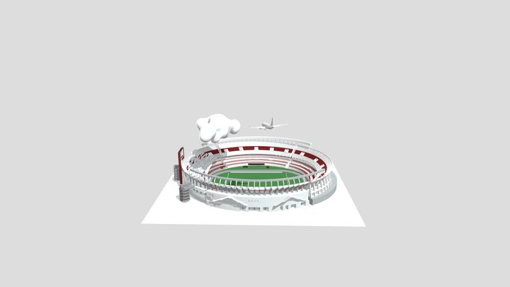 Estadio Monumental River Plate 3D Model