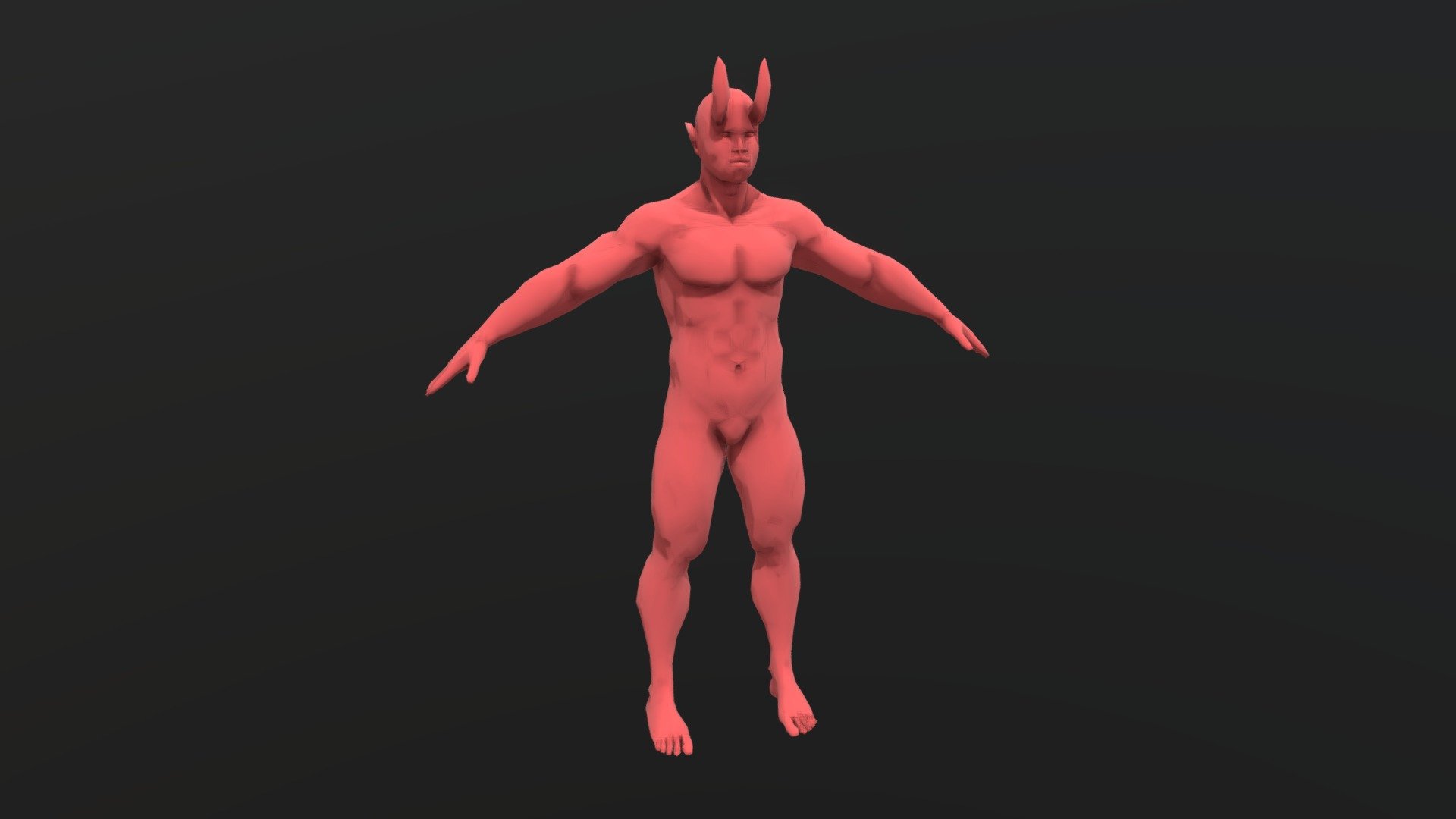 Demon Male Base Mesh
