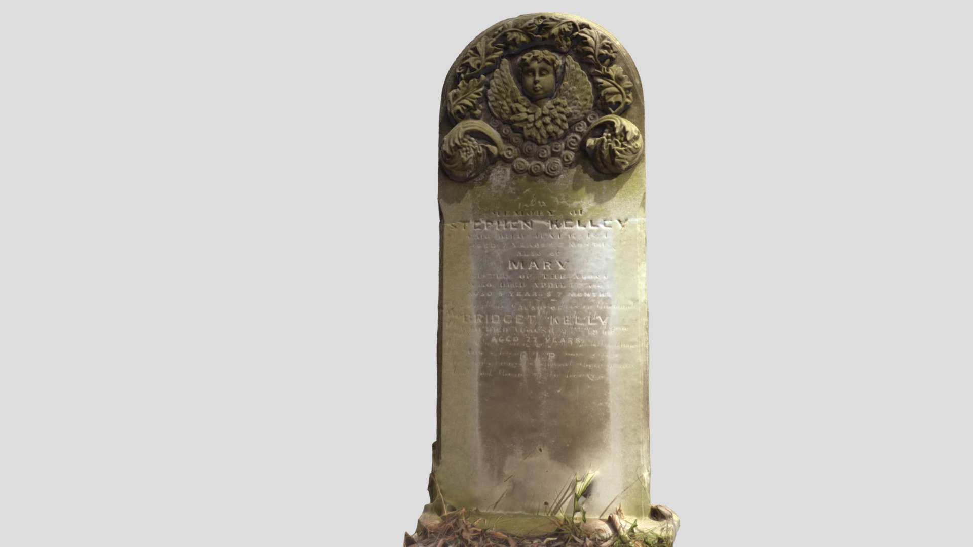Carved headstone - St Patricks Parramatta.