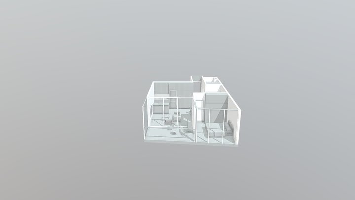 Waterfront - 1 Bedroom Apartment 3D Model