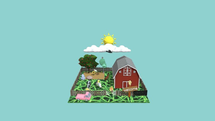 The farmer and the nature StorybookChallenge. 3D Model